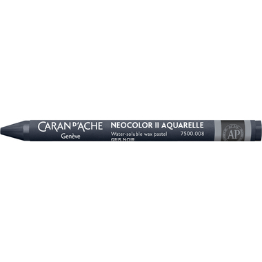 CARAN D'ACHE Pastelli a cera Neocolor II 7500.008 grigio nero