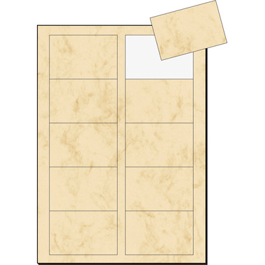 SIGEL Biglietti da visita 85x55mm DP744 beige, 225g 100 pezzi