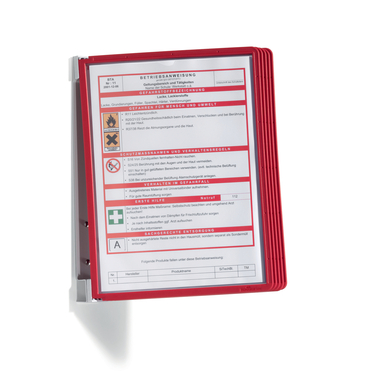 DURABLE Vario Wall, 5 Sherpa A4 555103 Set, rouge