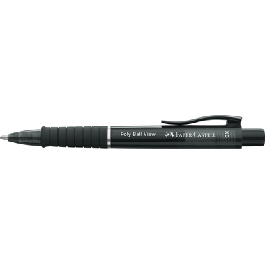 FABER-CASTELL Kugelschreiber Poly Ball View 145755 Schwarz XB