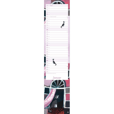 HEYE Monatsplaner Wachtmeister 2025 21894+25 DE 11x49cm