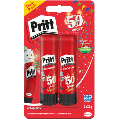 PRITT Klebstifte 2x22g 900261 50 Years-Edition 2 Stück