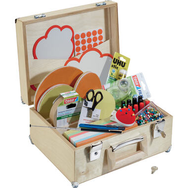 FRANKEN Moderationskoffer 35x18x27 cm UHMMKCH U-Act!Line, Birkenholz