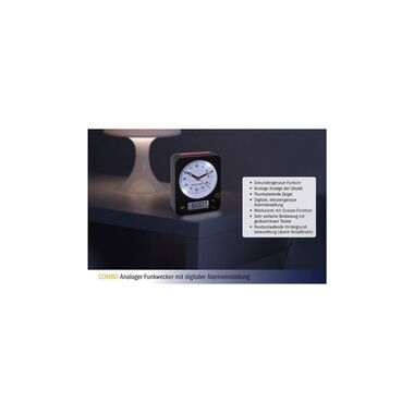 TFA Dostmann Funkwecker Combo Grün/Weiss