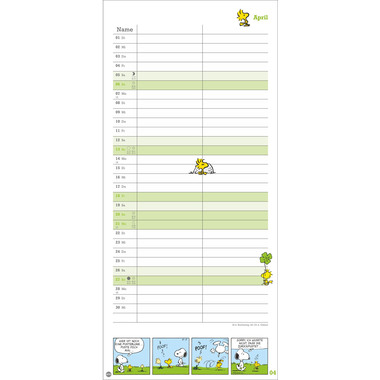 HEYE Planer für zwei Peanuts 2025 21302+25 DE 16x34.7cm