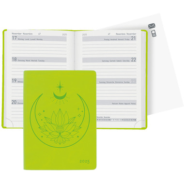 BIELLA Agenda Memento 2025 825715310025 1S/2P vertclair ML 10.1x14.2cm