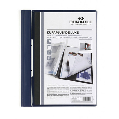 DURABLE Doss.présent. DURAPLUS DE LUXE 258907 pour 200 flls. A4 bleu foncé