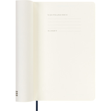 MOLESKINE Agenda settimanale note 25/26 8056999275419 18M foderato SC saphir 13x21cm