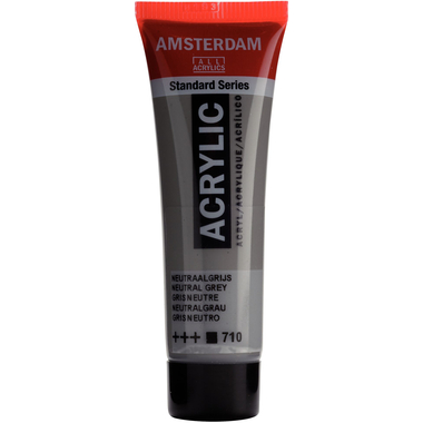 AMSTERDAM Acrylfarbe 20ml 17047100 Neutralgrau 710