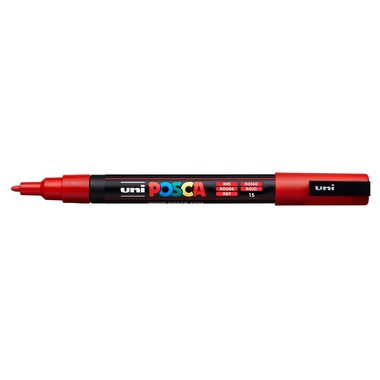 UNI-BALL Posca Marker 0,9-1,3mm PC-3M RED rosso