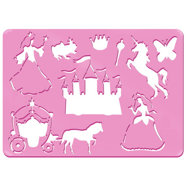 URSUS Schablonen Set 1 Princess 44100001 26.8x18.9x0.2cm 6 Stück