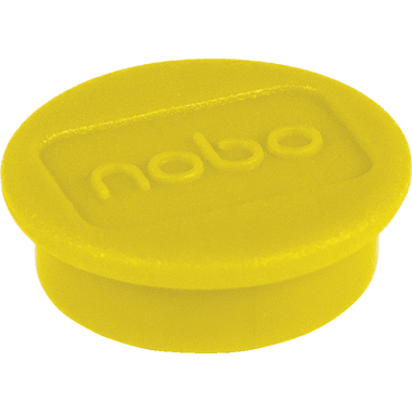 NOBO Aimant ronde 24mm 1915295 jaune 10 pcs.