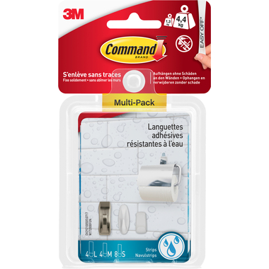3M Command Strips wasserfest W17200 ass. 16 Stück
