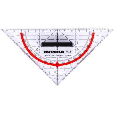 RUMOLD Equerre 14cm 1146 manche mobile.