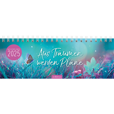 ARS EDITION Tischkalender 2025 13303 aus Träumen 1W/1S DE 297x115mm