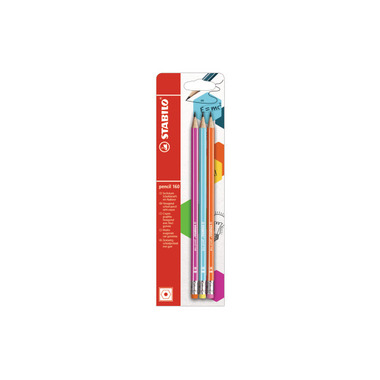 STABILO Bleistift 160 HB B - 50500 ass. 3 pcs.