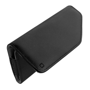 Horizontales Smartphone Case aus PU mit Gürtelschlaufe für Smartphones bis zu 5 Zoll, Magnetverschluss, Farbe schwarz