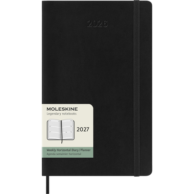 MOLESKINE Agenda Classic Large 2027 DSB12WH3Y27 1W/2S schwarz SC 13x21cm