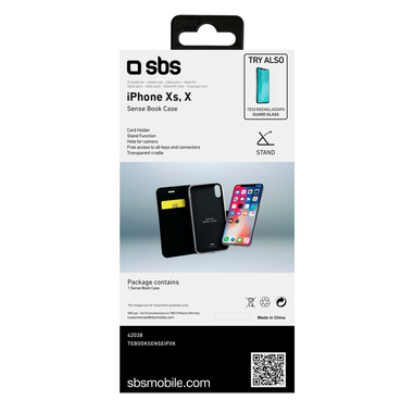 Handyhülle im Buchstil mit stabiler Stütze und Magnetverschluss, Ständerfunktion, Lederverarbeitung, für iPhone XS/X, schwarz Kleinbogen mit 10 Marken à CHF 1.00, gummiert, ungestempelt