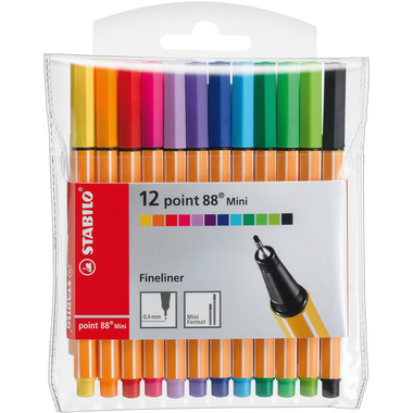 STABILO Point 88 Mini 0,4mm 688/12-1 12 pz., astuccio
