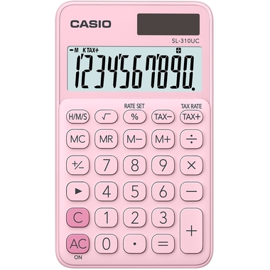 CASIO Calculatrice SL310UCPK 10 chiffres pink