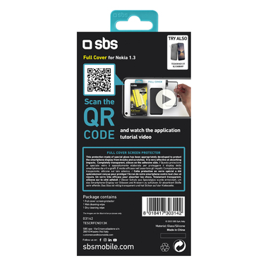Protective glass film for Nokia 1.3