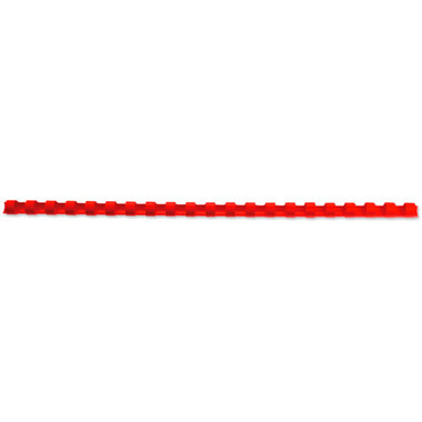 GBC Plastikbindrücken 8mm A4 4028214 rot, 21 Ringe 100 Stück