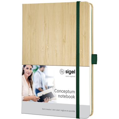 CONCEPTUM Taccuino bamboo A5 CO670 nero, 194 S., colorato