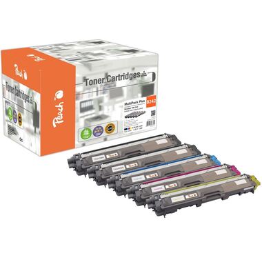 Peach Spar Pack Plus Tonermodule kompatibel zu Brother TN-242