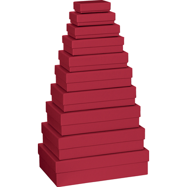 STEWO Box regalo One Colour 2553784222 rosso scuro 10 pz.