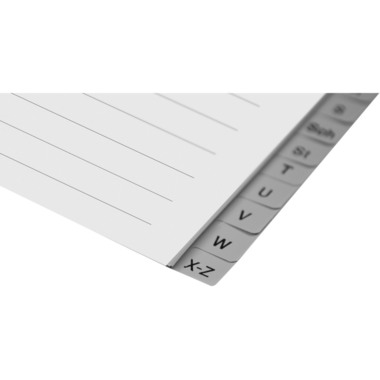 BIELLA Répertoires PP A4 47142400U gris 24 pcs. A-Z