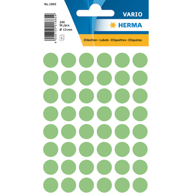 HERMA Marqueurs 13mm 1865 vert 240 pcs.