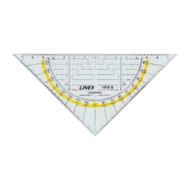 LINEX Triangolo geom. 14cm 100414085 trasparente