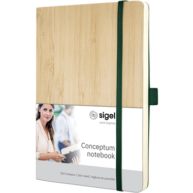 CONCEPTUM Taccuino bamboo A5 CO671 nero, 194 S., colorato