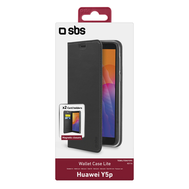 Book-style case with card holder pockets for Huawei Y5p