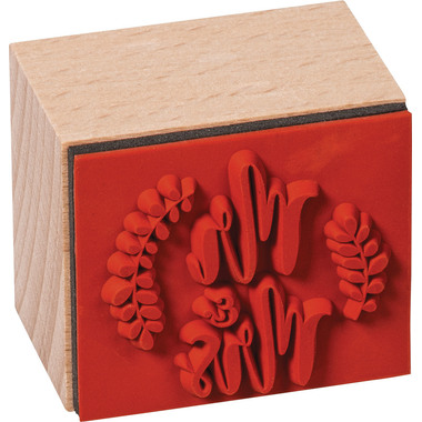 HEYDA Stempel-Set Hochzeit 12x10x3cm 204888679 braun 11-teilig