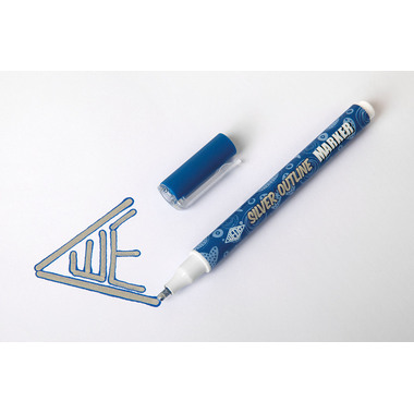 WEDO Marker Silver+Outline 1-2mm 252600699 Set 6 Stück