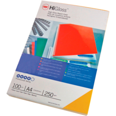 GBC HiGloss Cover A4 CE020030 rosso, 250g 100 pezzi