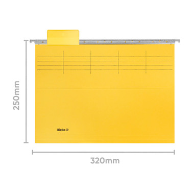 BIELLA Hängemappen-Set A4 27125520U gelb 32x25cm 25 Stück