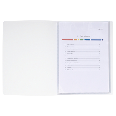 EXACOMPTA Cartella ad anelli A4 58109E blanco 10 borse