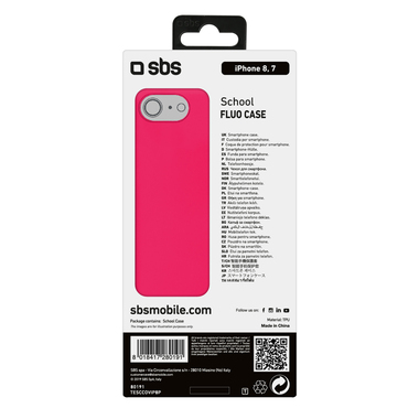 Cover fluo morbida e leggera per iPhone SE 2020, iPhone 8