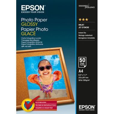 EPSON Photo Paper Glossy A4 S042539 InkJet 200g 50 feuilles