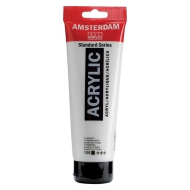 AMSTERDAM Peinture acrylique 250ml 17121050 tit.blanc 105