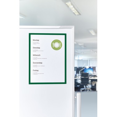 MAGNETOPLAN Cornice calamita magnetofix A4 1130305 verde 5 pezzi
