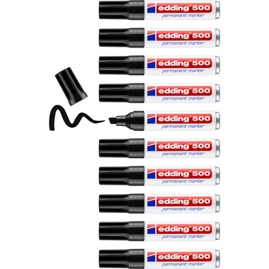 EDDING Permanent Marker 500 2-7mm 500-1 schwarz