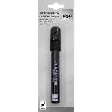 SIGEL Chalk Marker 1-5mm BA180 nero