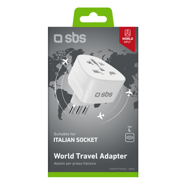 Adattatore Universale da Viaggio Tipo C per l'Italia | SBS