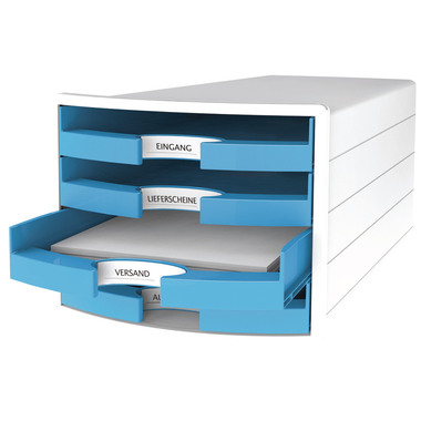 HAN Set tiroirs Impuls A4/C4 1013-54 bleu clair 4 tiroirs