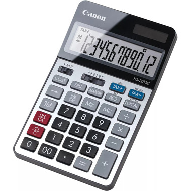 CANON Calculatrice HS-20TSC HS-20TSC 12 chiffres argent/noir
