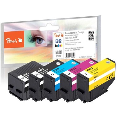 Peach Multi Pack, compatible with Epson T02E7, No. 202, C13T02E74010